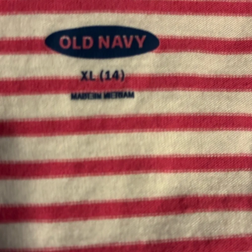 Girls Old Navy Dress. Size 14. Red, White, And Blue.